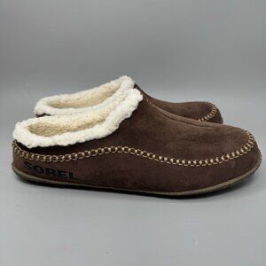Sorel Falcon Ridge II 1869741-256 Slipper Men's US 15 Brown Suede Mule Cozy